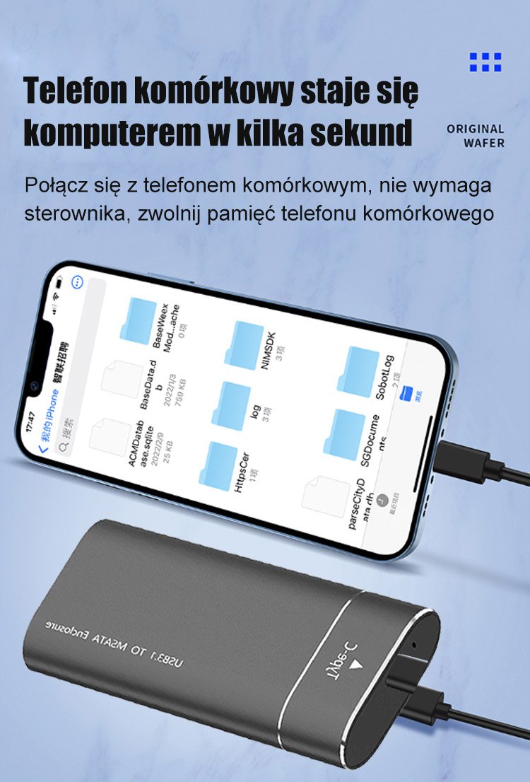 Przenośny mobilny dysk SSD