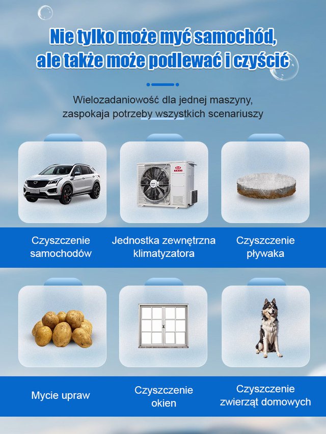 Domowa elektryczna myjka wysokociśnieniowa