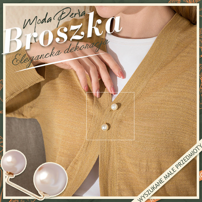 Moda Perła Broszka