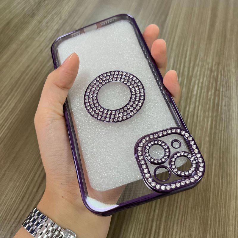 Bling Rhinestone Luxury Fashion Protective Transparent Case for iPhone