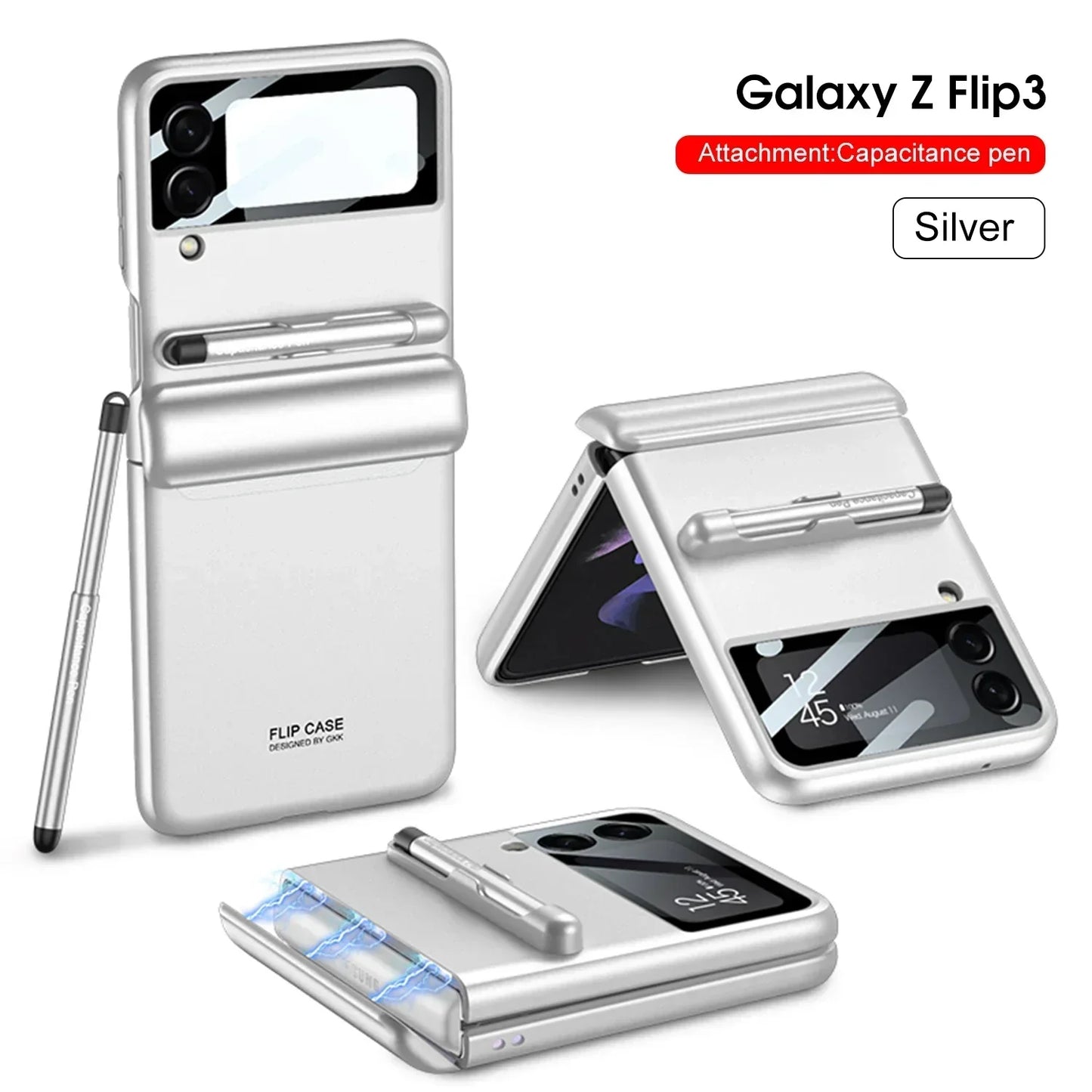 W pełni owinięta, odporna na wstrząsy plastikowa osłona do Samsung Galaxy Z flip cover 3 5G