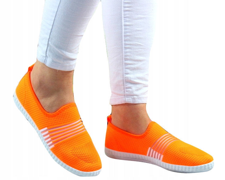 Buty Sportowe Trampki Tenisówki Damskie Orange